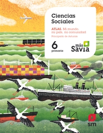 Books Frontpage Ciencias sociales. 6 Primaria. Más Savia. Asturias