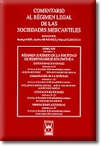 Books Frontpage Régimen Jurídico de la Sociedad de Responsabilidad Limitada. Tomo XIV volumen 1 A