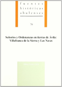 Books Frontpage Señoríos y ordenanzas en tierras de Ávila