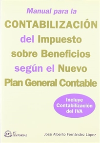 Books Frontpage Manual para la contabilización del impuesto sobre beneficios según el nuevo Plan General Contable