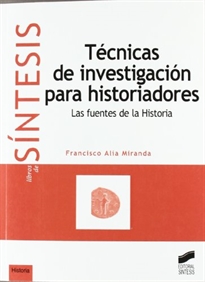 Books Frontpage Técnicas de investigación para historiadores
