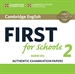 Front pageCambridge English First for Schools 2 Audio CDs (2)