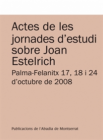 Books Frontpage Actes de les jornades d'estudi sobre Joan Estelrich