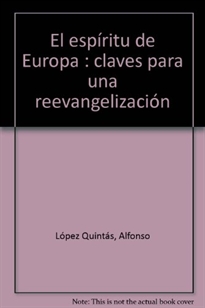 Books Frontpage El espíritu de Europa