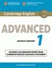 Front pageCambridge English Advanced 1 for Revised Exam from 2015 Student's Book with Answers
