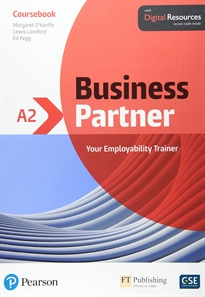 Books Frontpage Business Partner A2 Coursebook and Basic MyEnglishLab Pack