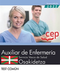 Books Frontpage Auxiliar Enfermería. Servicio vasco de salud-Osakidetza. Test Común