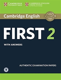 Books Frontpage Cambridge English First 2 Student's Book with Answers and Audio