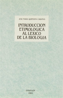 Books Frontpage Introducción etimológica al léxico de la biología
