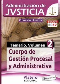 Books Frontpage Cuerpo De Gestión Procesal Y Adva Administración De Justicia. Temario Vol II. Promoción Interna
