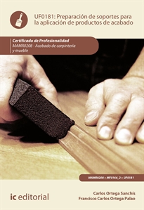 Books Frontpage Preparación de soportes para la aplicación de productos de acabado. MAMR0208 - Acabado de carpintería y mueble