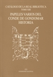 Front pageCatálogo de la Real Biblioteca tomo XIII: papeles varios del Conde de Gondomar Historia
