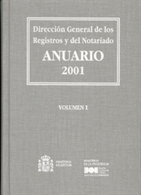 Books Frontpage Anuario de la Dirección General de los Registros y del Notariado 2001