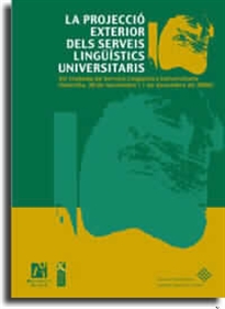 Books Frontpage La projecció exterior del serveis lingüístics universitaris