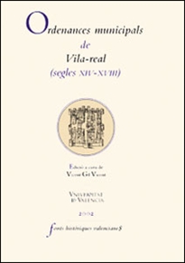 Books Frontpage Ordenances municipals de Vila-real (segles XIV-XVIII)