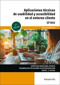 Books Frontpage Aplicaciones técnicas de usabilidad y accesibilidad en el entorno cliente