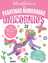 Books Frontpage Mindfulness Con Pegatinas Numeradas: Unicornios