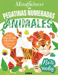 Books Frontpage Mindfulness Con Pegatinas Numeradas: Animales