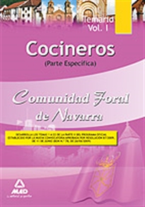 Books Frontpage Cocineros de la comunidad foral de navarra. Temario parte específica. Volumen i