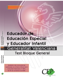 Books Frontpage Educador de Educación Especial y Educador Infantil Generalitat Valenciana. Test Bloque General