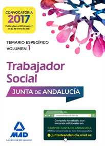 Books Frontpage Trabajadores Sociales de la Junta de Andalucía. Temario específico volumen 1