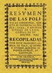 Front pageLeón. Resumen de las políticas ceremonias con que se gobierna la ciudad de León