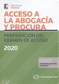 Books Frontpage Acceso a la Abogacía y Procura. Preparación del examen de acceso 2020 (Papel + e-book)
