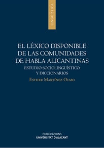 Books Frontpage El léxico disponible de las comunidades de habla alicantinas