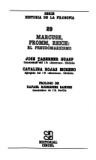 Books Frontpage Marcuse, Fromm, Reich. El freudomarxismo