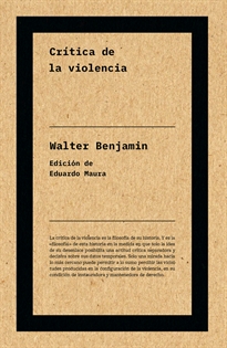 Books Frontpage Crítica de la violencia (NE)