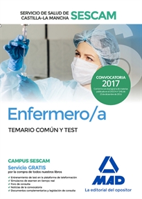 Books Frontpage Enfermero/a del Servicio de Salud de Castilla-La Mancha (SESCAM). Temario común y test