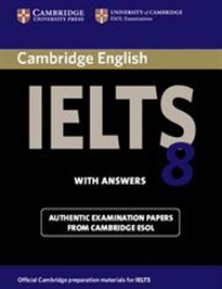 Books Frontpage Cambridge IELTS 8 Student's Book with Answers
