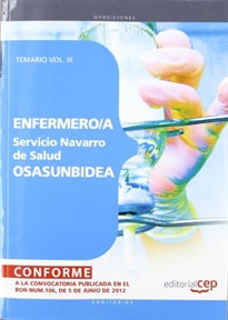 Books Frontpage Enfermero/a del Servicio Navarro de Salud-Osasunbidea. Temario Vol.III