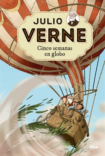 Books Frontpage Julio Verne - Cinco semanas en globo (edición actualizada, ilustrada y adaptada)