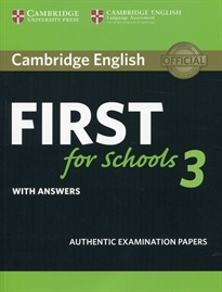 Books Frontpage Cambridge English First for Schools 3 Student's Book with Answers