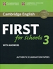Front pageCambridge English First for Schools 3 Student's Book with Answers
