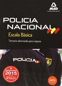 Books Frontpage Escala Básica de Policía Nacional. Temario Abreviado para repaso