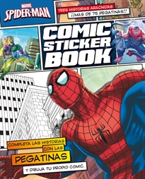 Books Frontpage Spider-Man. Comic Sticker Book