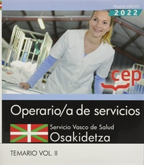 Books Frontpage Operario de Servicios. Servicio vasco de salud-Osakidetza. Temario Vol.II