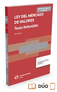 Books Frontpage Ley del Mercado de Valores (Texto Refundido)  (Papel + e-book)