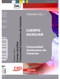 Books Frontpage Cuerpo Auxiliar de la Comunidad Autónoma de Canarias. Temario Vol. I.