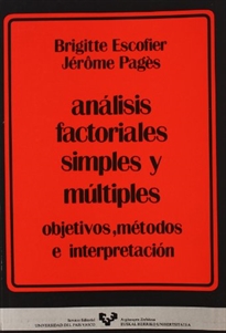 Books Frontpage Análisis factoriales simples y múltiples