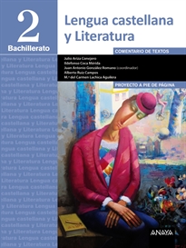 Books Frontpage Lengua Castellana y Literatura 2º Bachillerato. Proyecto a pie de página