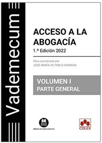 Books Frontpage Vademecum Acceso a la abogacía. Volumen I. Parte general