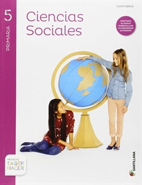 Books Frontpage Ciencias Sociales + Atlas Cantabria 5 Primaria Santillana