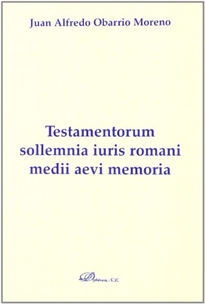 Books Frontpage Testamentorum sollemnia iuris romani medii aevi memoria