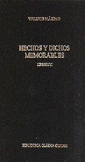 Books Frontpage 311. Hechos y dichos memorables. Libros I-VI