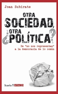 Books Frontpage Otra Sociedad, ¿Otra Política?