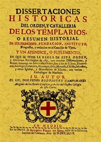 Books Frontpage Templarios. Disertaciones históricas de orden y cavallería