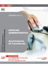 Books Frontpage Auxiliar Administrativo del Ayuntamiento de Fuenlabrada. Temario Vol. II.